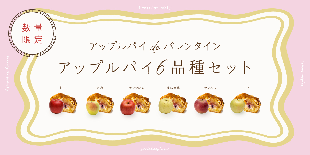 数量限定アップルパイ6品種食べ比べセット